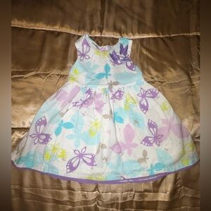 Colorful Kids R Us Butterfly Print Kids Casual Dress